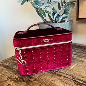 Victoria’s Secret vanity train makeup case in velvet